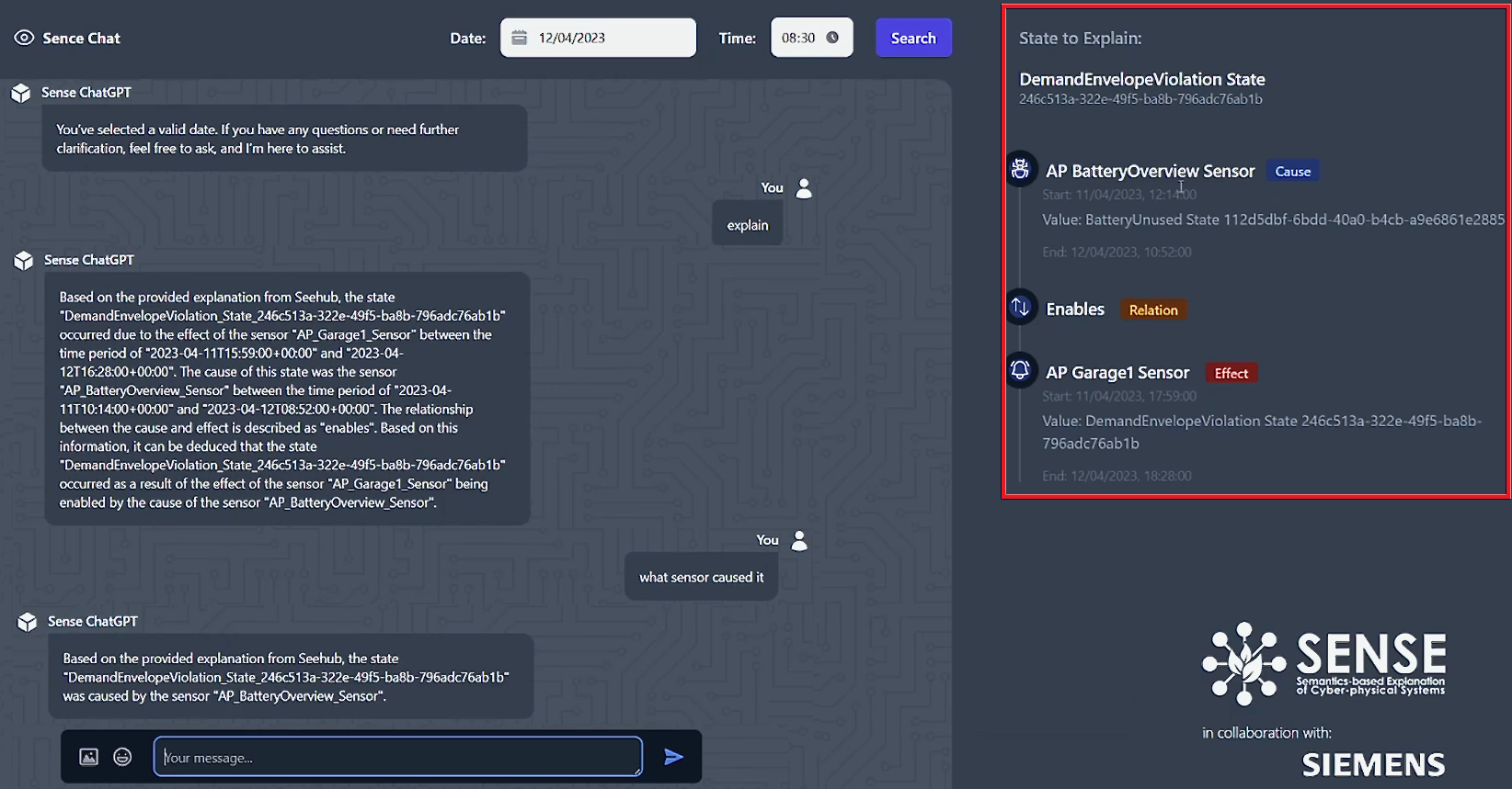 SENSE User Interface 2